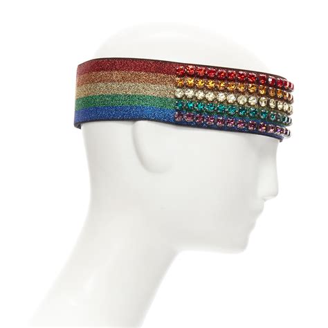 gucci rainbow logo|Gucci rainbow headband.